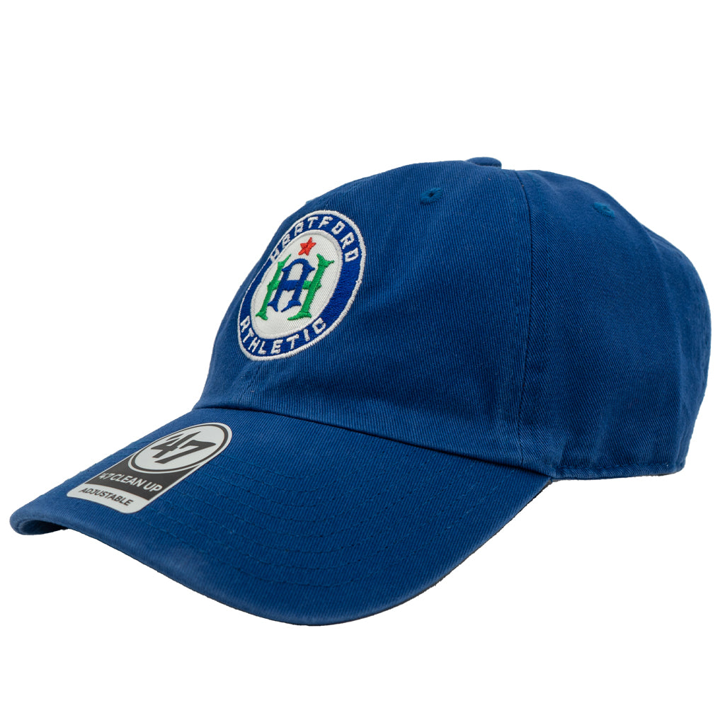 Hartford Whalers 47 Brand Vintage Blue Clean Up Adjustable Hat