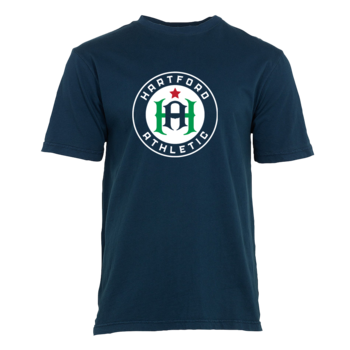 Youth Hartford Athletic Navy Crest Tee