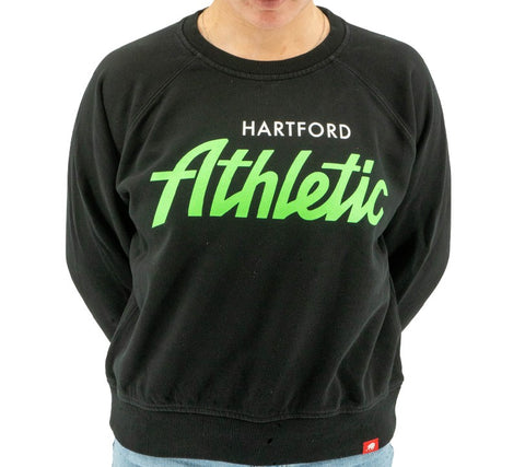 Hartford Athletic Cropped Womens Crew Neck - Black – Hartford