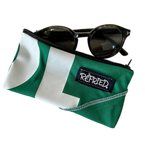 Hartford Athletic Upcycled Jersey Zipper Pouch from Refried Apparel