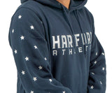 Hartford Athletic Wordmark Navy Star Hoodie Youth